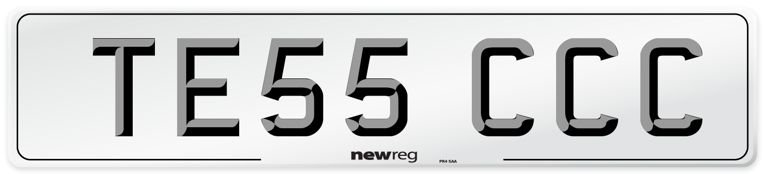 TE55 CCC Number Plate from New Reg